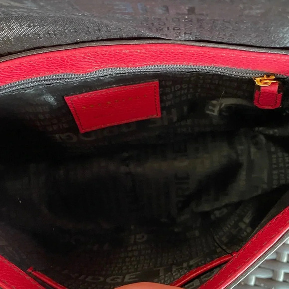 The Bridge Firenze 1969 Red Leather Crossbody Bag - Picture 14 of 14